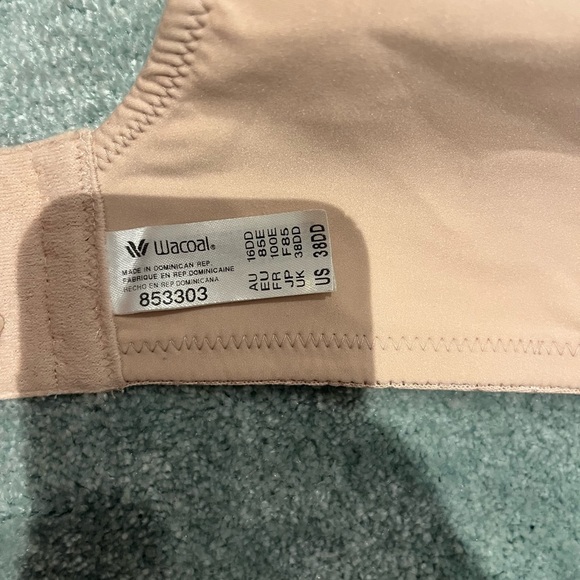 WACOAL Women's Back Appeal Underwire Contour Bra 853303 Size 38DD - Picture 3 of 3